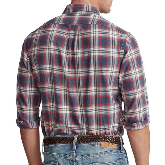 Polo Ralph Lauren Classic Fit Plaid Oxford Button Down Shirt Size XL - Picture 2 of 12